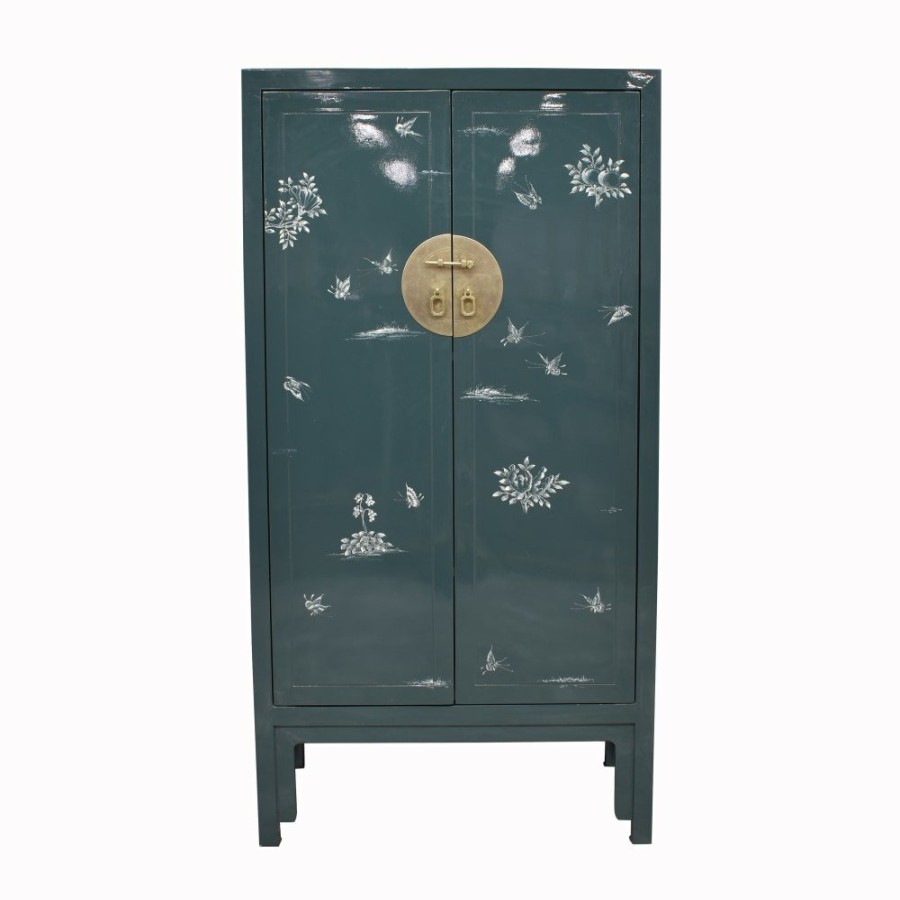 Storage Unknown  | Vintage Chinoiserie Two Door Cabinet