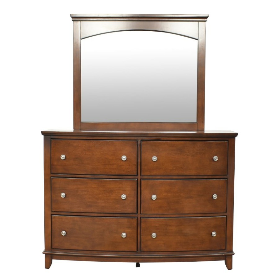 Storage Raymour & Flanigan  | Raymour & Flanigan Kylie Double Dresser With Mirror