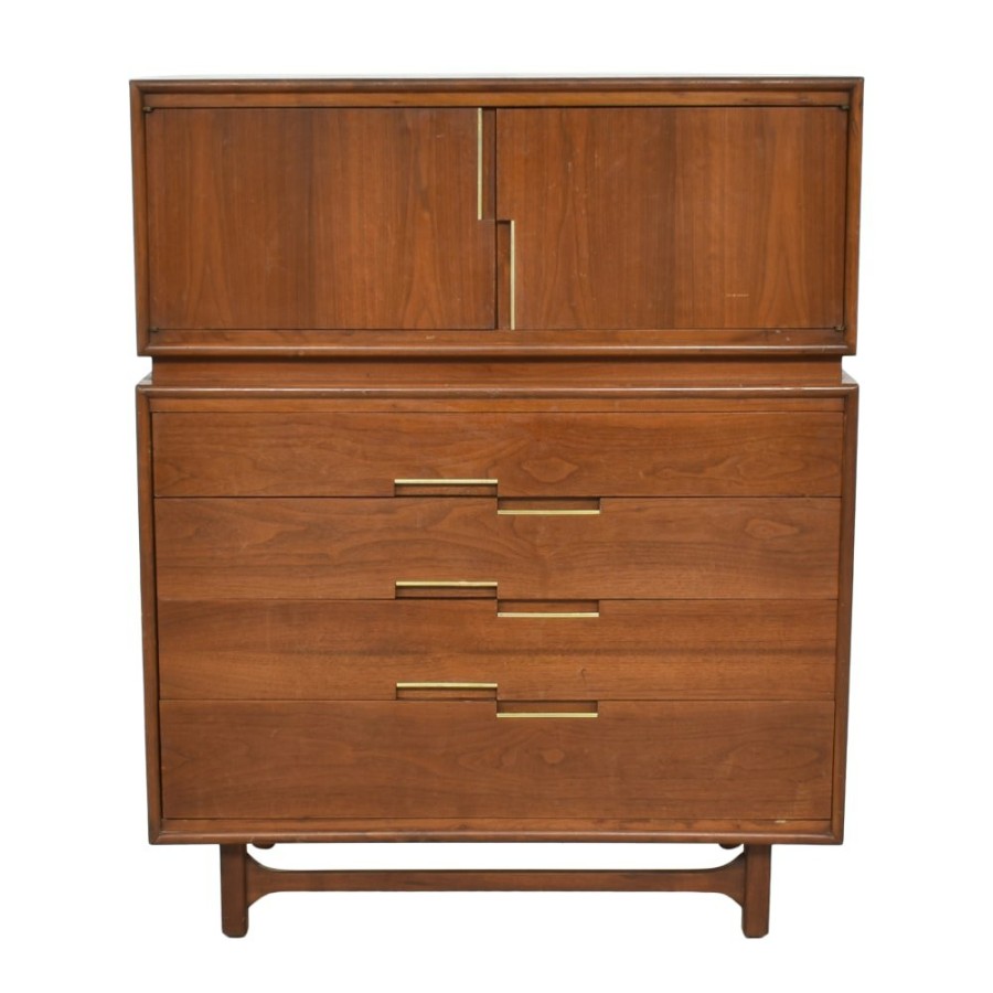 Storage Unknown  | Vintage Mid-Century Modern High Boy Dresser