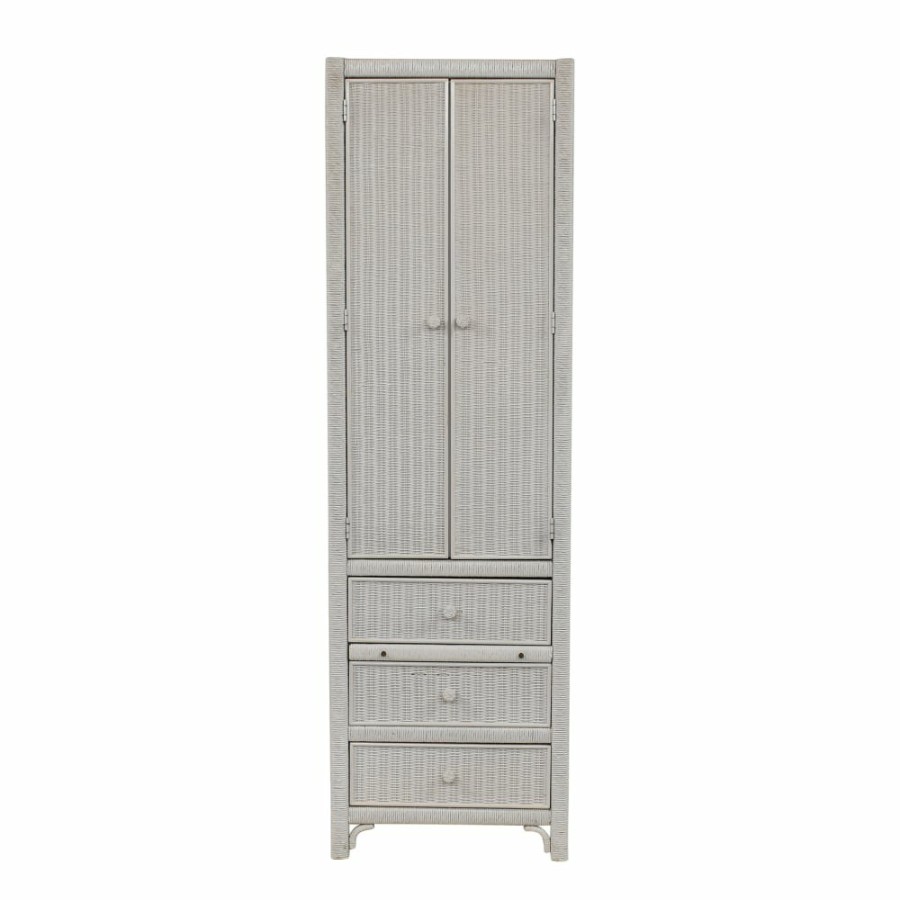 Storage Henry Link  | Henry Link Vintage Wicker Armoire