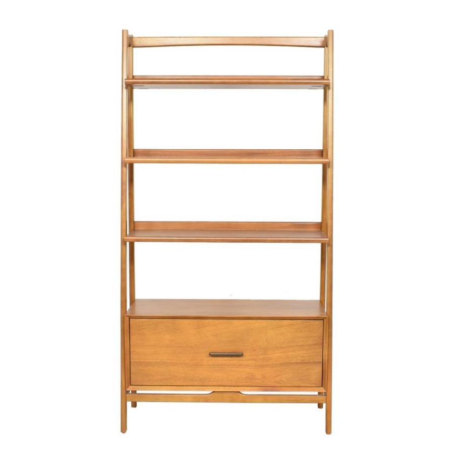 Storage West Elm  | West Elm Mid-Century Bookshelf With Drawer