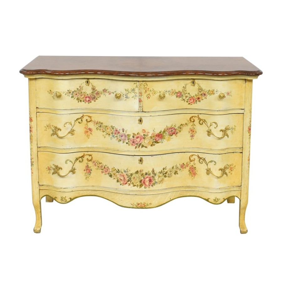 Storage Unknown  | Vintage French Provincial Hand Painted Dresser