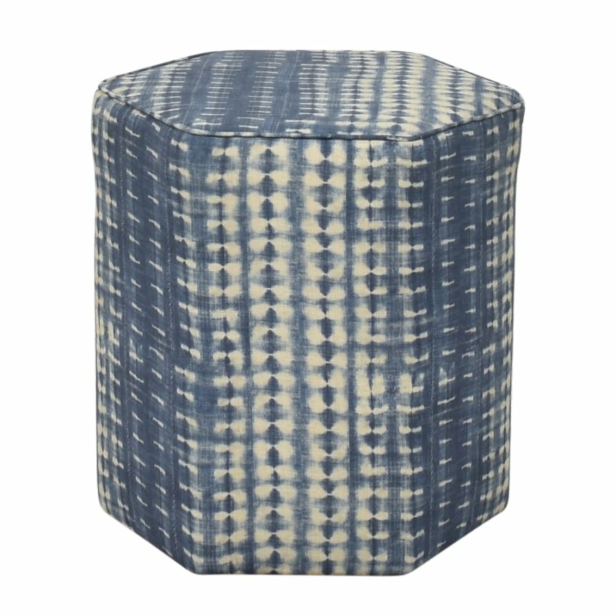 Storage The Inside  | The Inside Shibori Hexagonal Ottoman