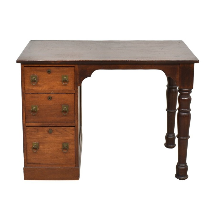 Tables Unknown  | Vintage Pedestal Desk