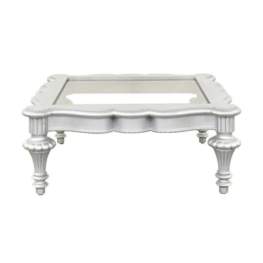 Tables Unknown  | Glam Scalloped Coffee Table