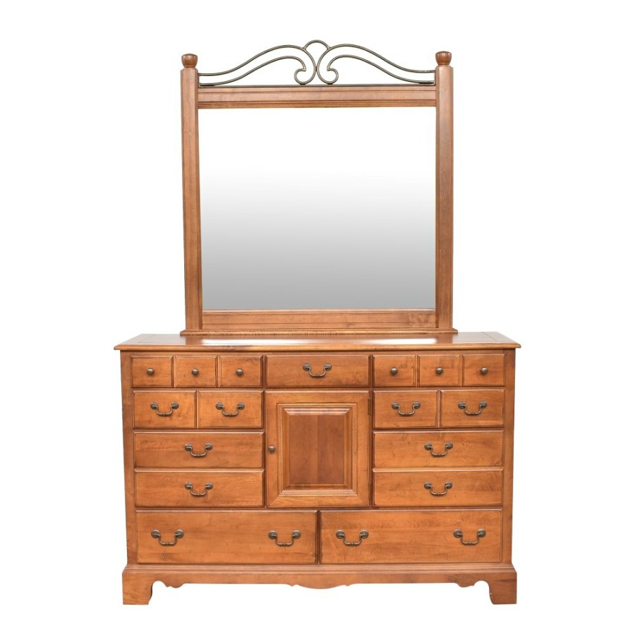 Storage Vaughan Furniture  | Vaughan Furniture Shaker Nine Drawer Dresser With Mirror