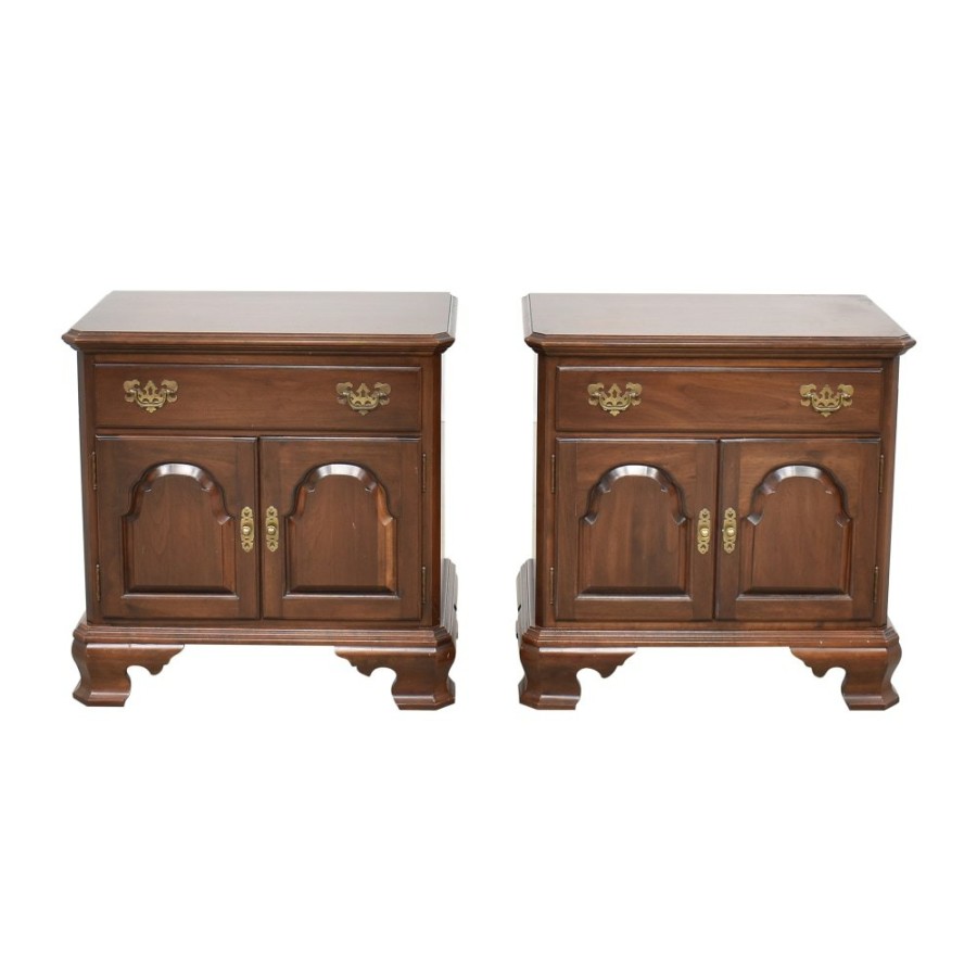 Tables Ethan Allen  | Ethan Allen Chippendale Style End Tables