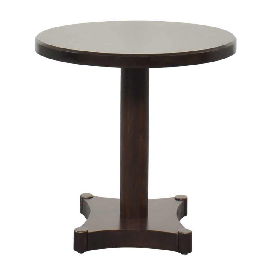 Tables Unknown  | Round Pedestal End Table