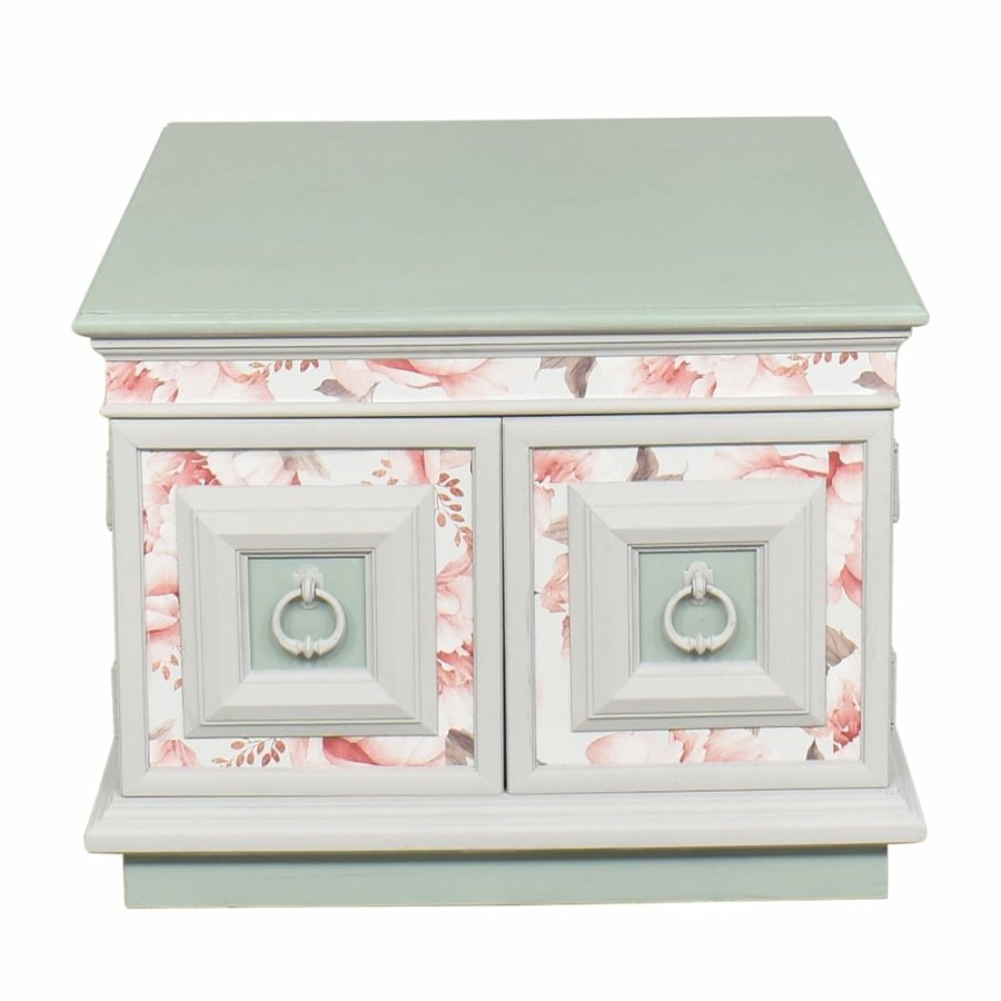 Storage Unknown  | Floral Two Door Cabinet