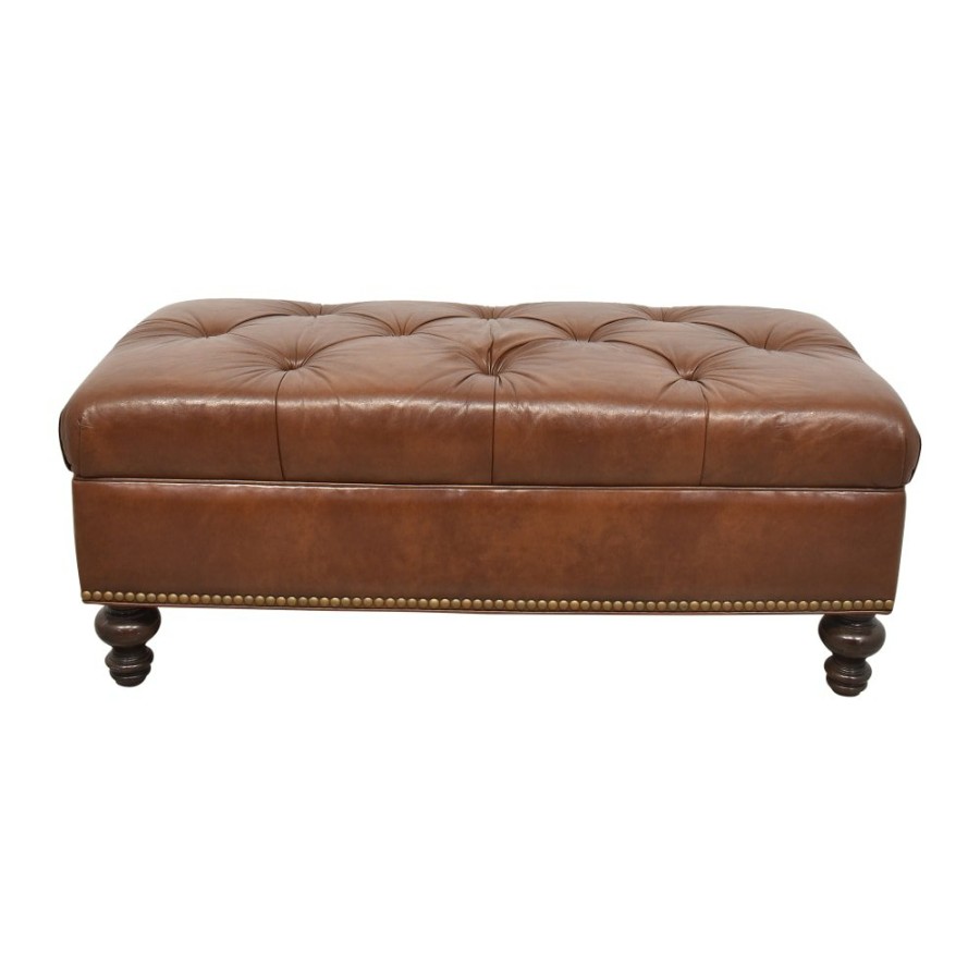 Storage Unknown  | Rectangular Tufted Storage Ottoman