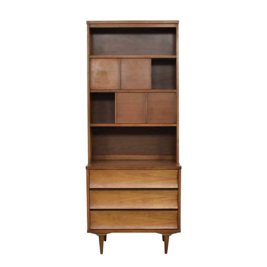 Storage Johnson Carper  | Johnson Carper Mid-Century Modern Bookcase With Storage