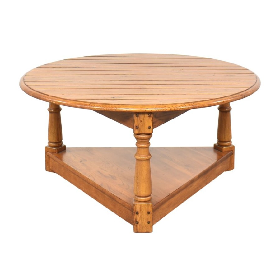 Tables Unknown  | Vintage-Style Round Coffee Table