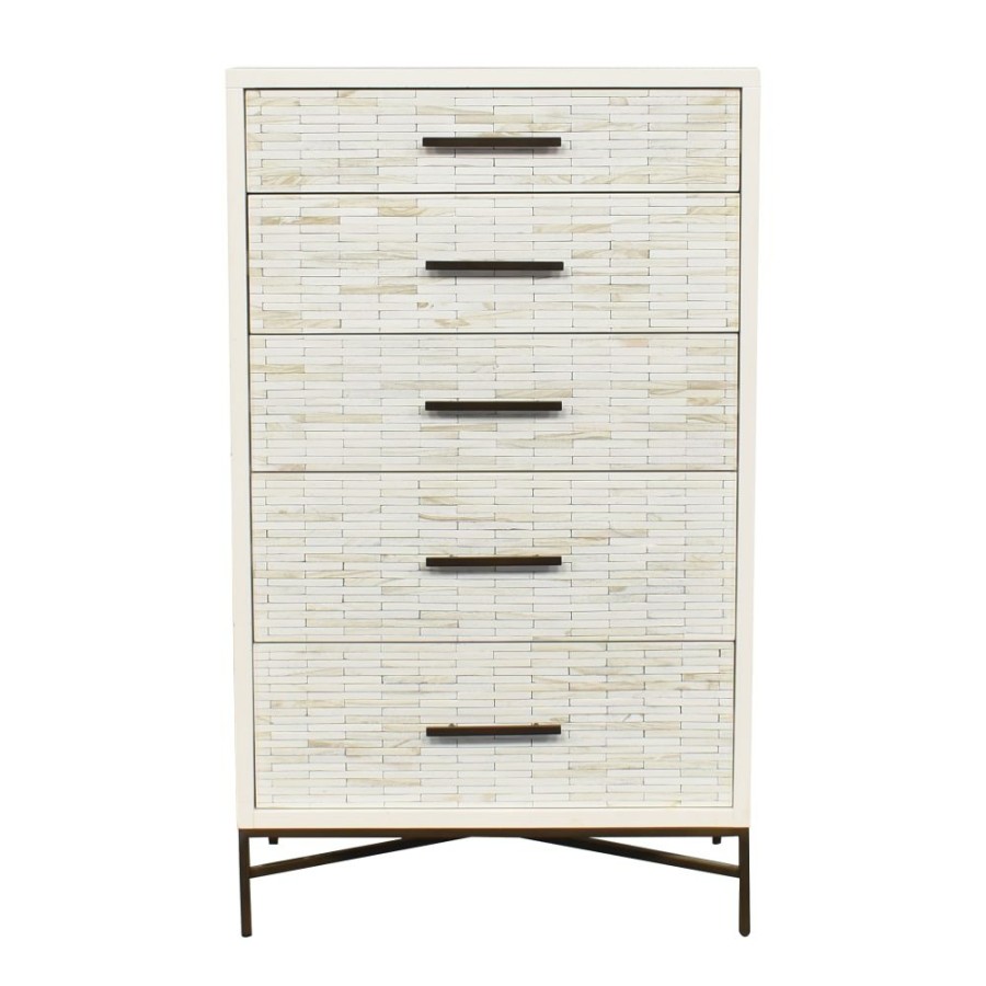 Storage West Elm  | West Elm Tiled Five Drawer Dresser