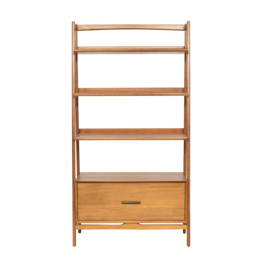 Storage West Elm  | West Elm Mid-Century Bookshelf With Drawer