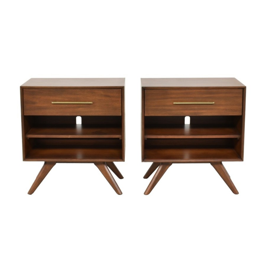 Tables West Elm  | West Elm Wright Nightstands