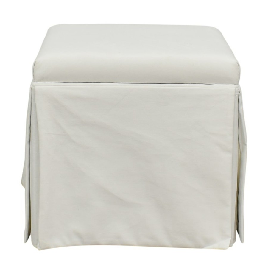 Storage The Inside  | The Inside Skirted Storage Ottoman