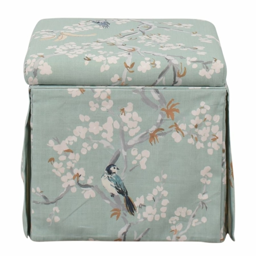 Storage The Inside  | The Inside Skirted Storage Ottoman