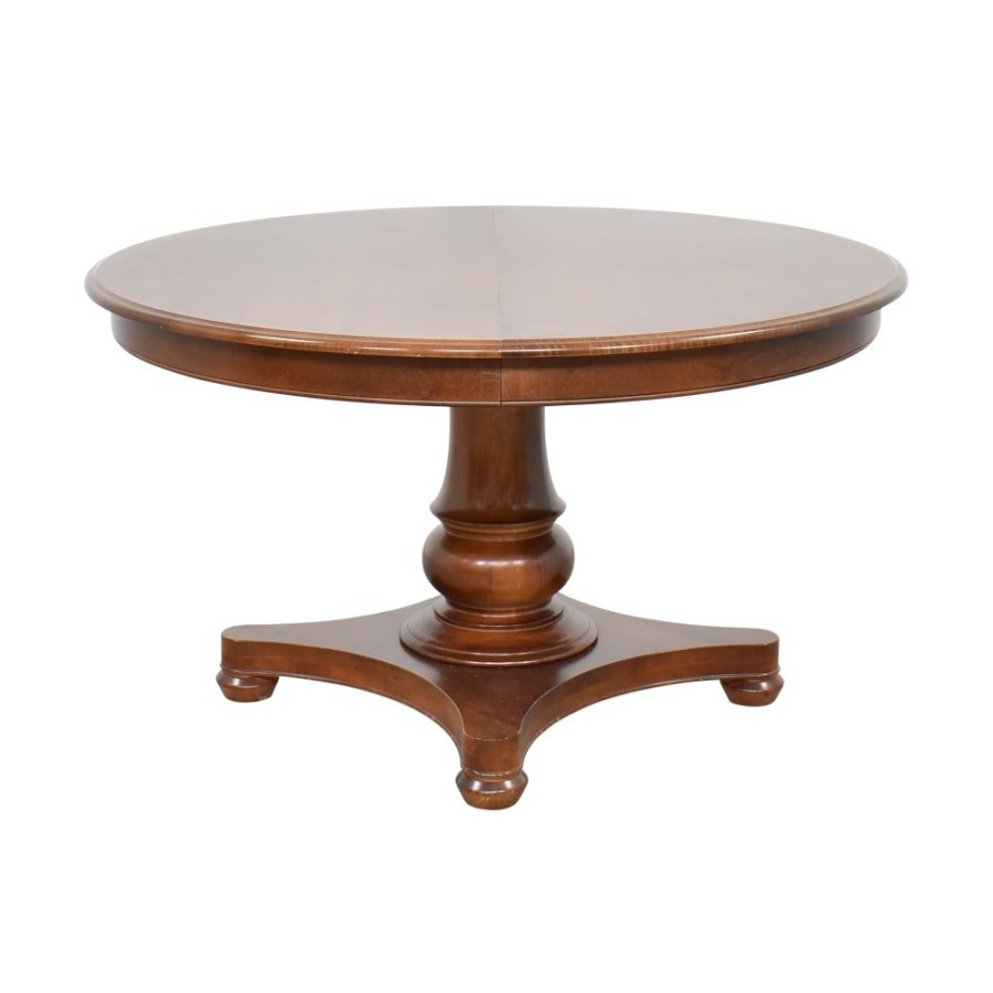 Tables Bassett Furniture  | Bassett Furniture Round Pedestal Extendable Dining Table