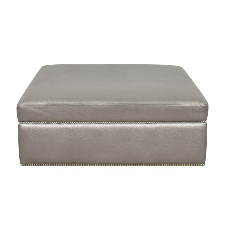 Storage Unknown  | Custom Nailhead Ottoman