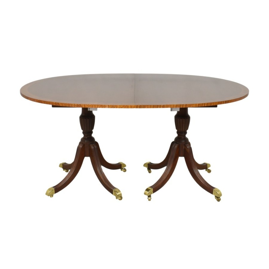 Tables Councill  | Councill Oval Double Pedestal Extendable Dining Table