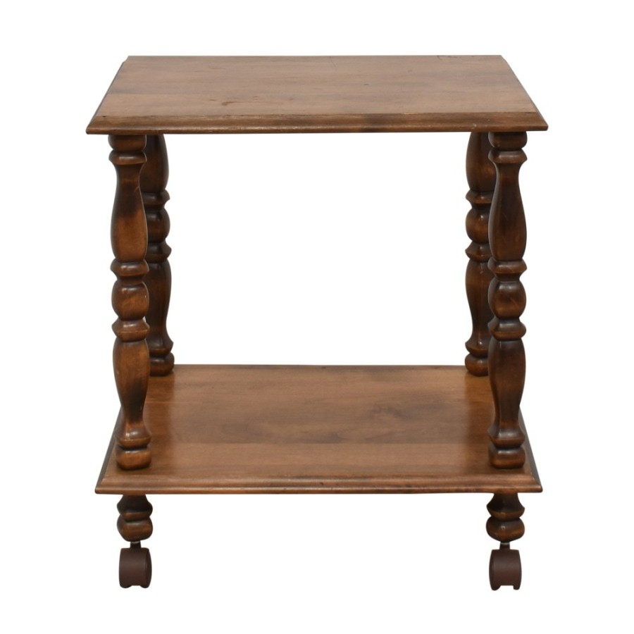 Tables Unknown  | Spindle Two Tier Rolling Table