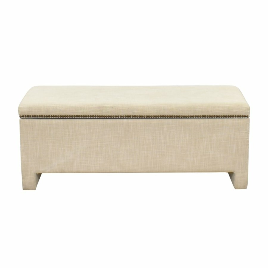 Storage West Elm  | West Elm Nailhead Storage Bench