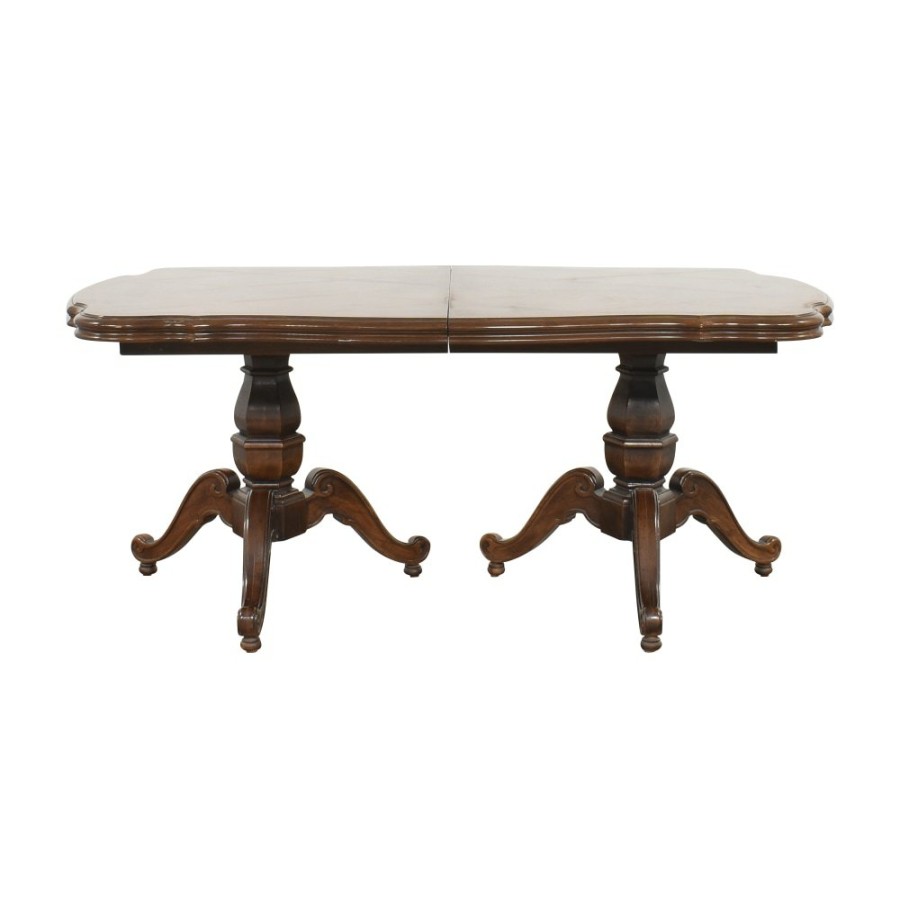 Tables Thomasville  | Thomasville Extendable Double Pedestal Dining Table