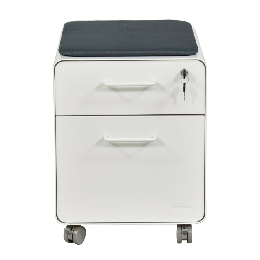 Storage Poppin  | Poppin Mini Stow Two Drawer File Cabinet