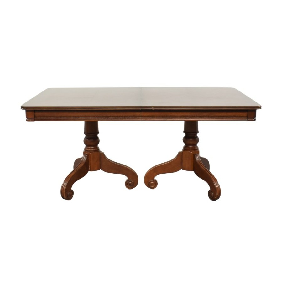 Tables Unknown  | Traditional Double Pedestal Extendable Dining Table