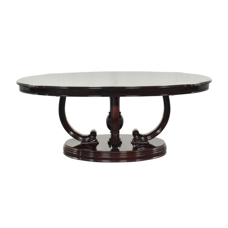 Tables Roma Furniture  | Roma Furniture Art Deco-Style Extendable Dining Table