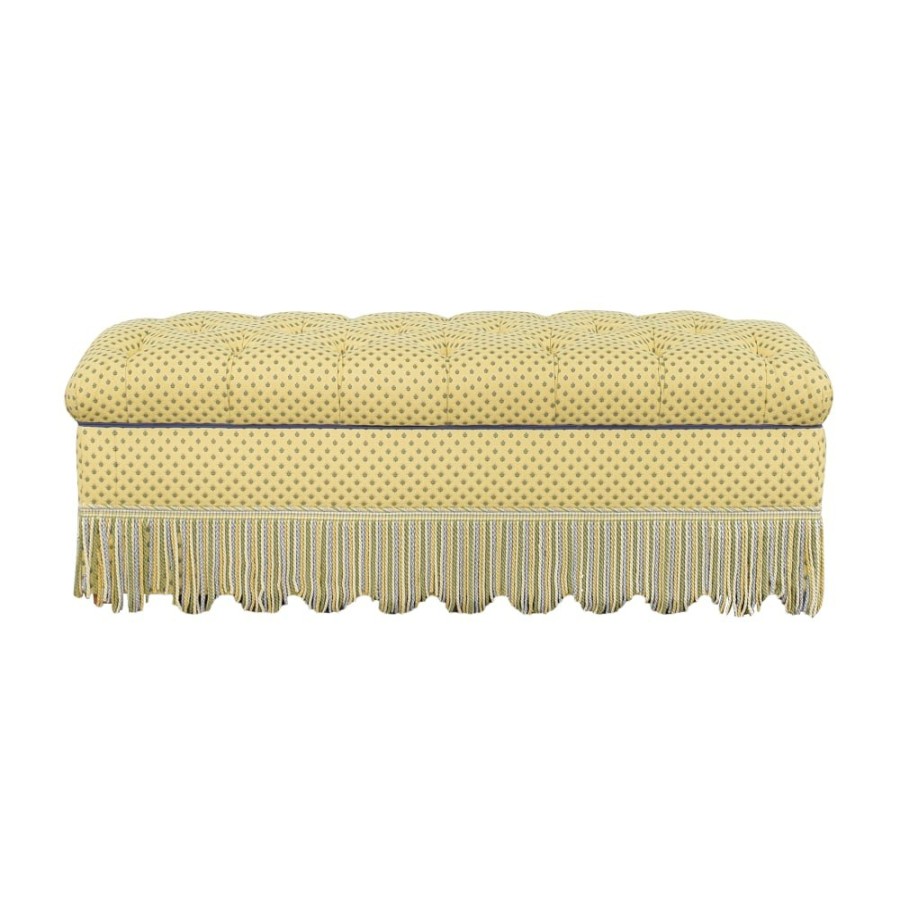 Storage Unknown  | Tufted Fringe Storage Bench