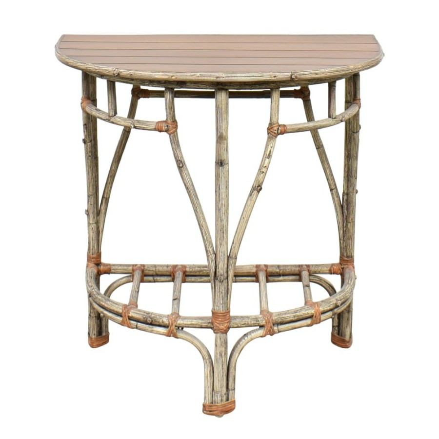 Tables Unknown  | Rustic Demilune Console Table