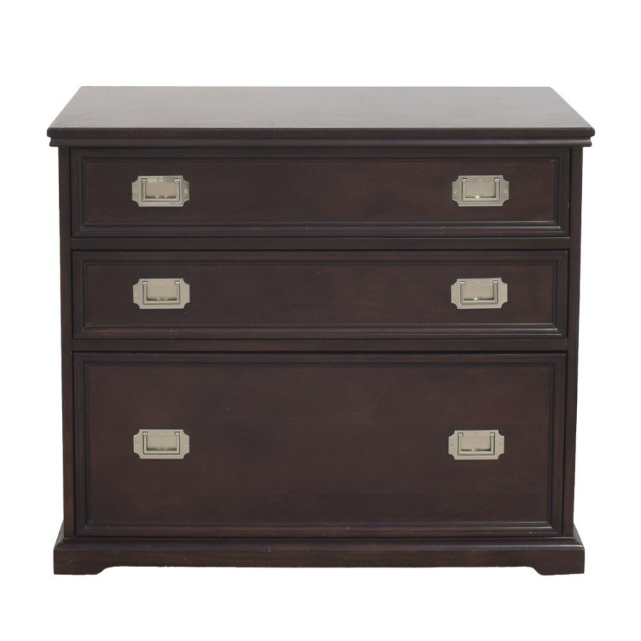 Storage Pottery Barn  | Pottery Barn Three Drawer Lateral File Cabinet