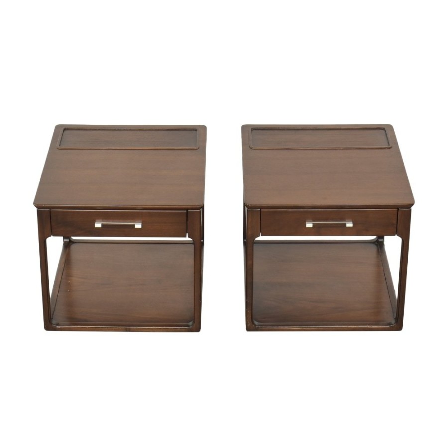 Tables Roche Bobois  | Roche Bobois Modern One Drawer Nightstands