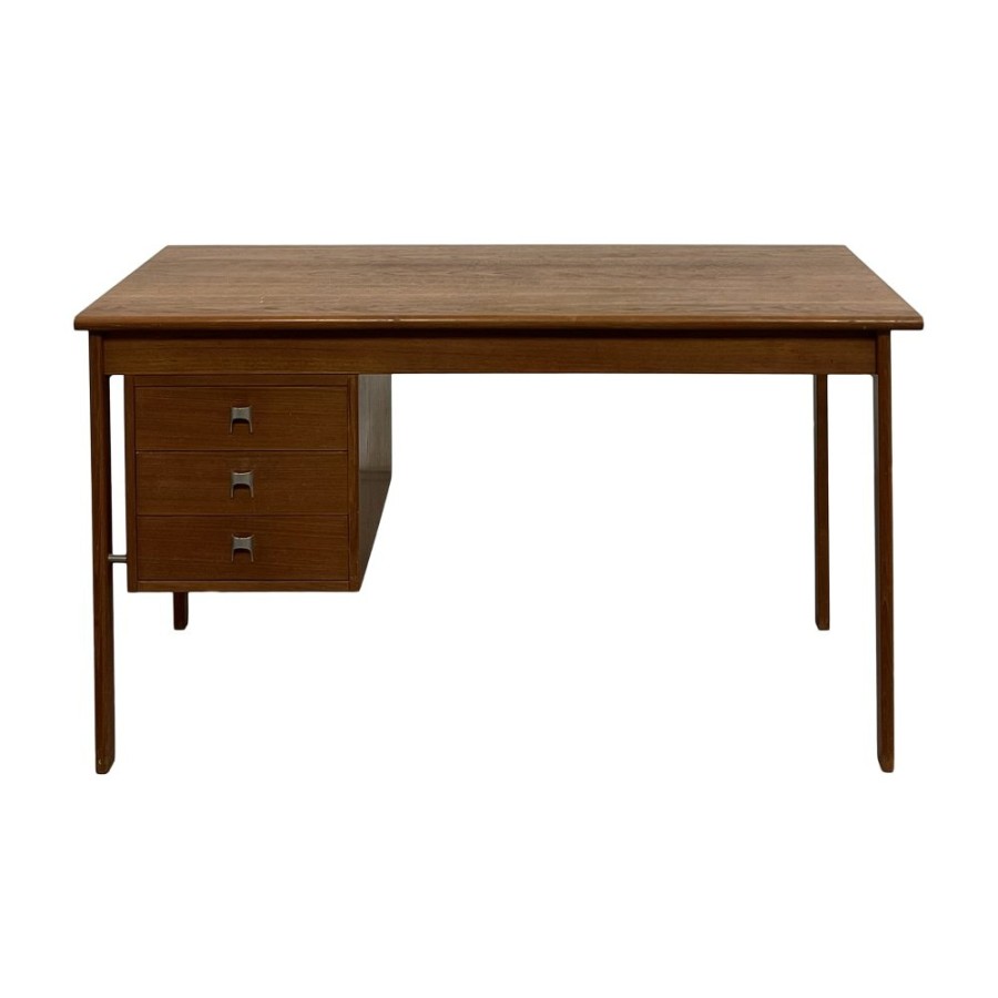 Tables Unknown  | Vintage Mid Century Modern Danish Slide Top Desk