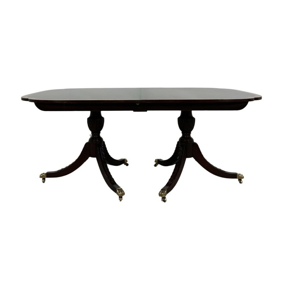 Tables Stickley Furniture  | Stickley Furniture Double Pedestal Extendable Dining Table