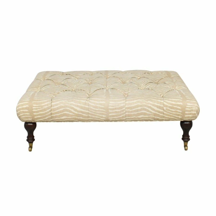 Storage Unknown  | Traditional Upholstered Ottoman