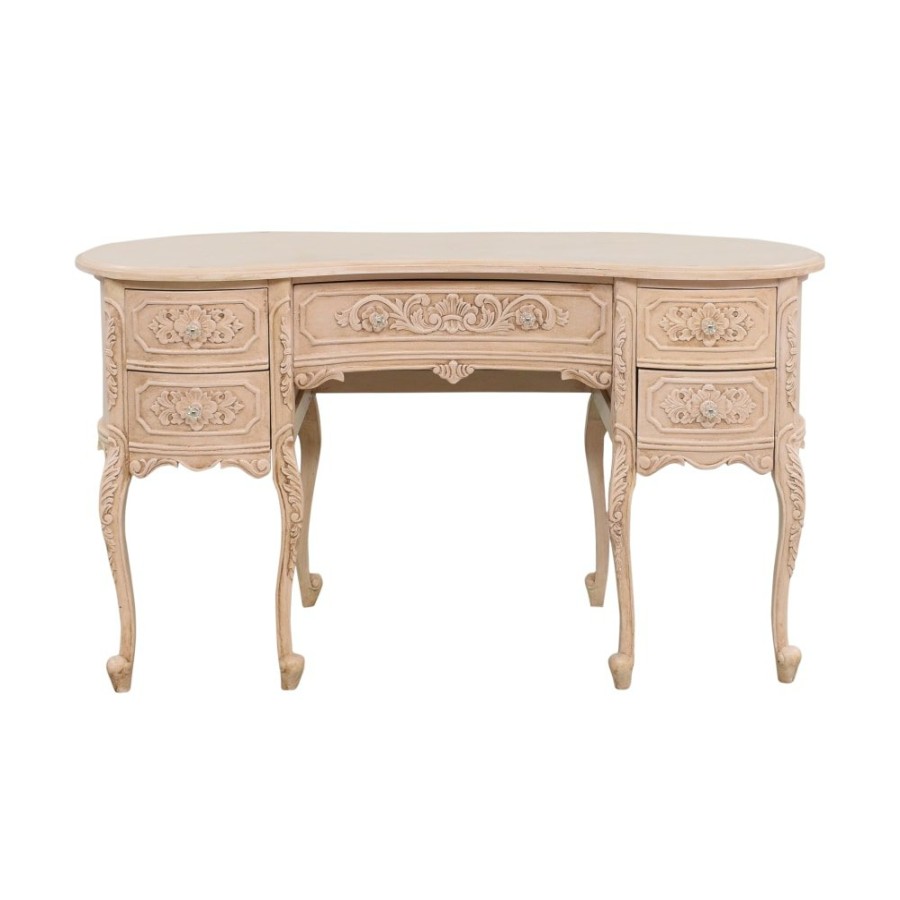 Tables Unknown  | Vintage Kidney Shaped Dressing Table