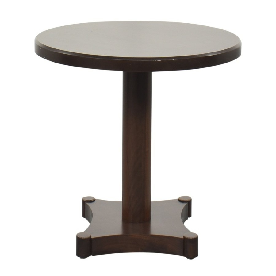 Tables Unknown  | Round Pedestal End Table