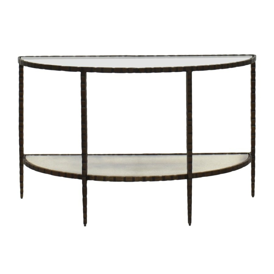 Tables Crate & Barrel  | Crate & Barrel Clairemont Demilune Console Table