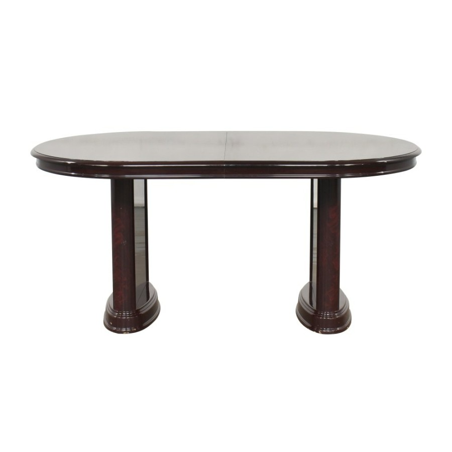 Tables Unknown  | Double Pedestal Extendable Oval Dining Table