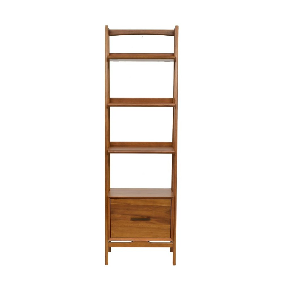 Storage West Elm  | West Elm Mid-Century Bookshelf With Drawer