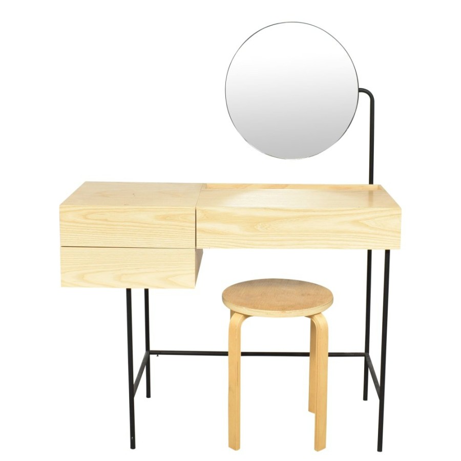 Tables Dims  | Dims Composed Vanity With Stool