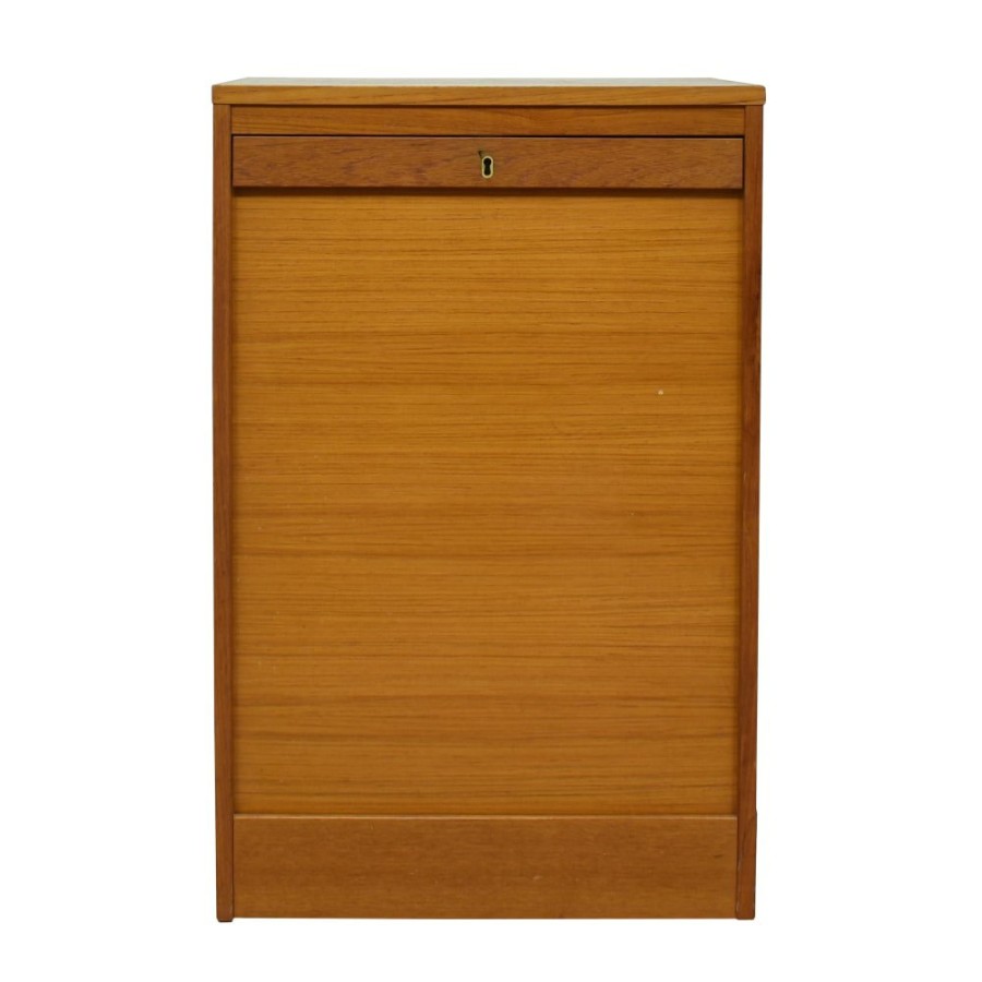 Storage Unknown  | Mid Century Modern Tambour Door File Cabinet