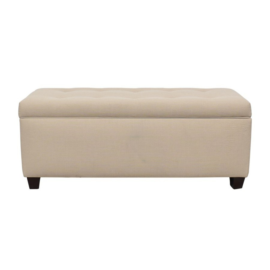 Storage Overstock  | Overstock The Sole Secret Button Tufted Shoe Storage Bench