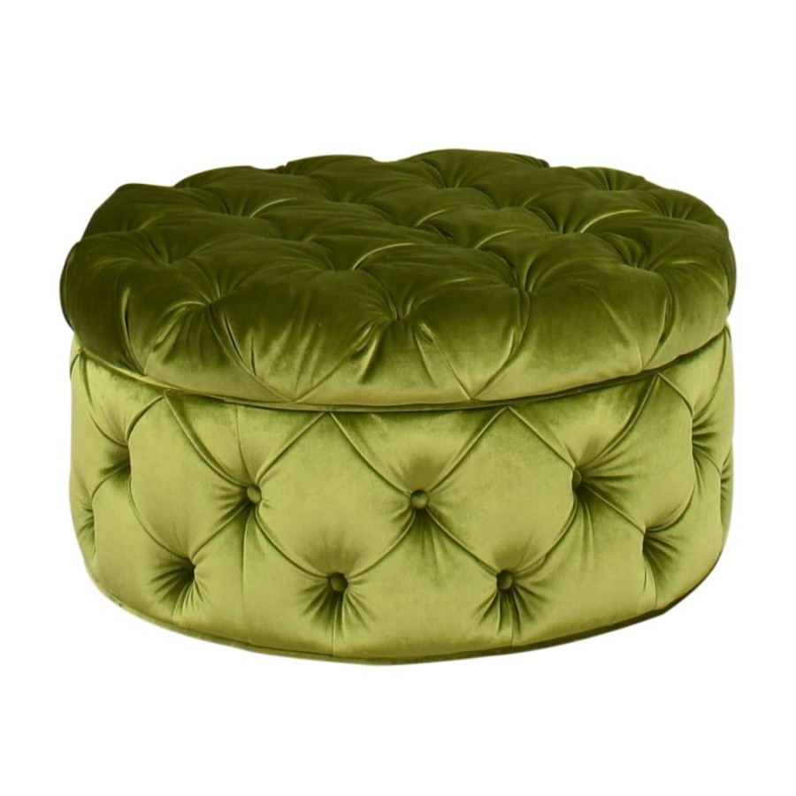 Storage Urban Outfitters  | Urban Outfitters Tufted Storage Ottoman