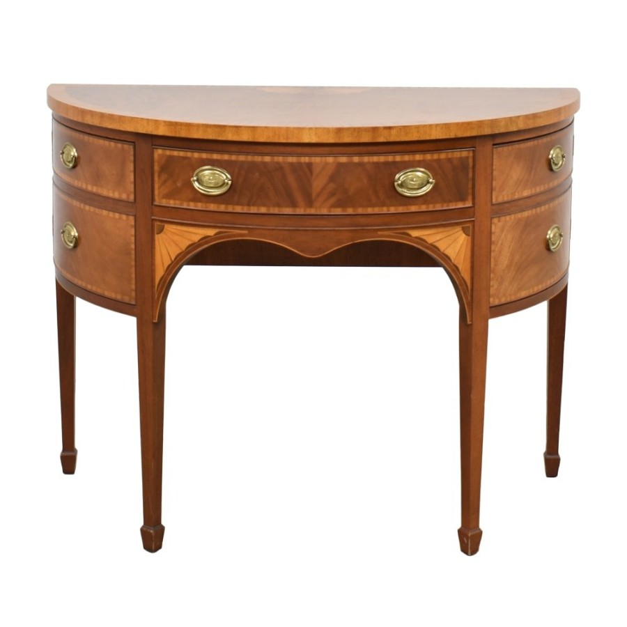 Tables Baker Furniture  | Baker Furniture Federal Demilune Console