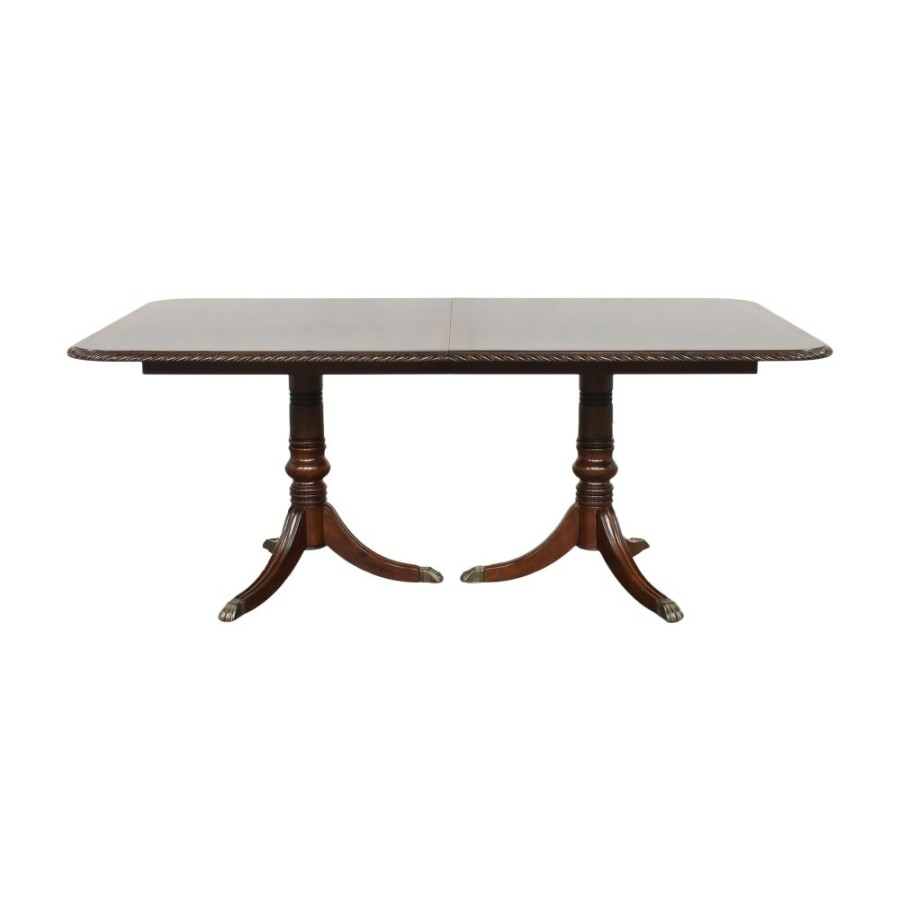 Tables Hooker Furniture  | Hooker Furniture Traditional Double Pedestal Extendable Dining Table