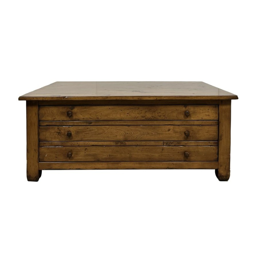 Tables Unknown  | Farmhouse Map Drawer Coffee Table