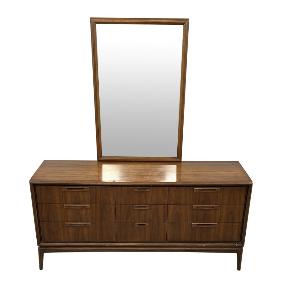 Storage Unknown  | Vintage Mid Century Dresser With Mirror